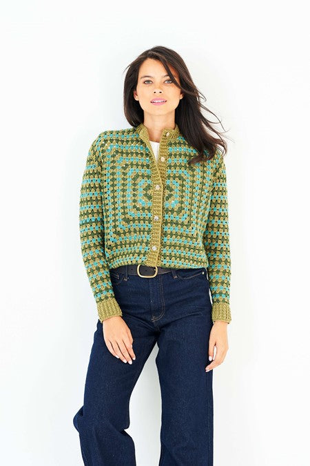 Crochet Jackets Made In Special DK, Re-Create, Colour Burst